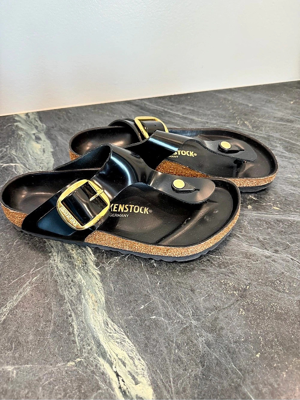 Birkenstock Madrid Big Buckle Sandals in Black EU 38